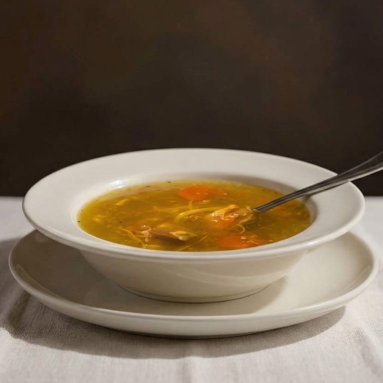 Sopa de pollo at our cafe