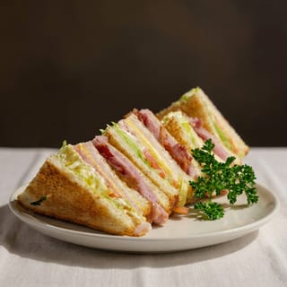 Club Sandwich with French Fries