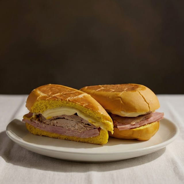 Media Noche Sin Puerco Sandwich.
